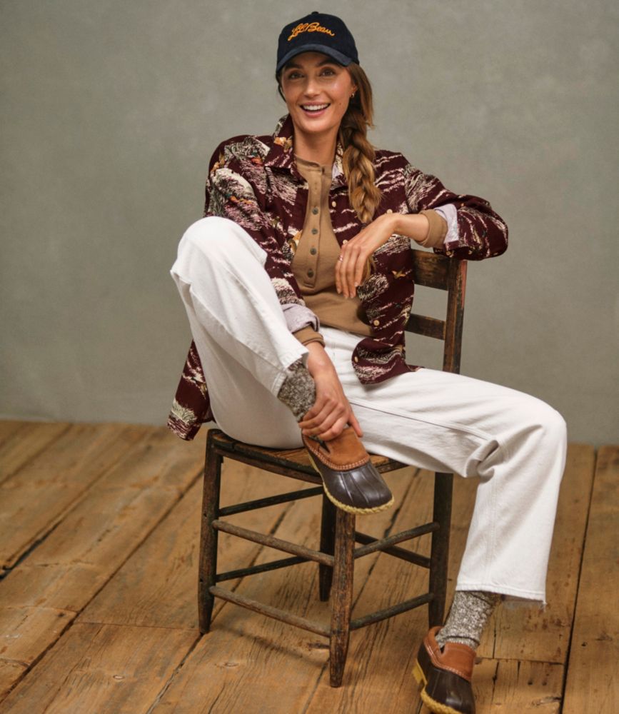 Women's Signature Camp Flannel Shirt, Cream, small image number 6