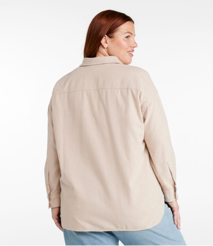 Women's Signature Camp Flannel Shirt, Heather, Oatmeal Heather, small image number 3