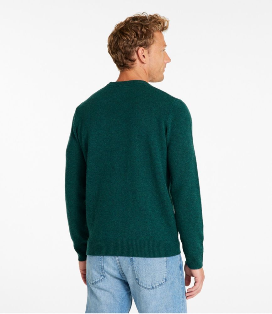 Men's Signature Camp Merino Wool Crewneck Sweater, Emerald Spruce, small image number 3