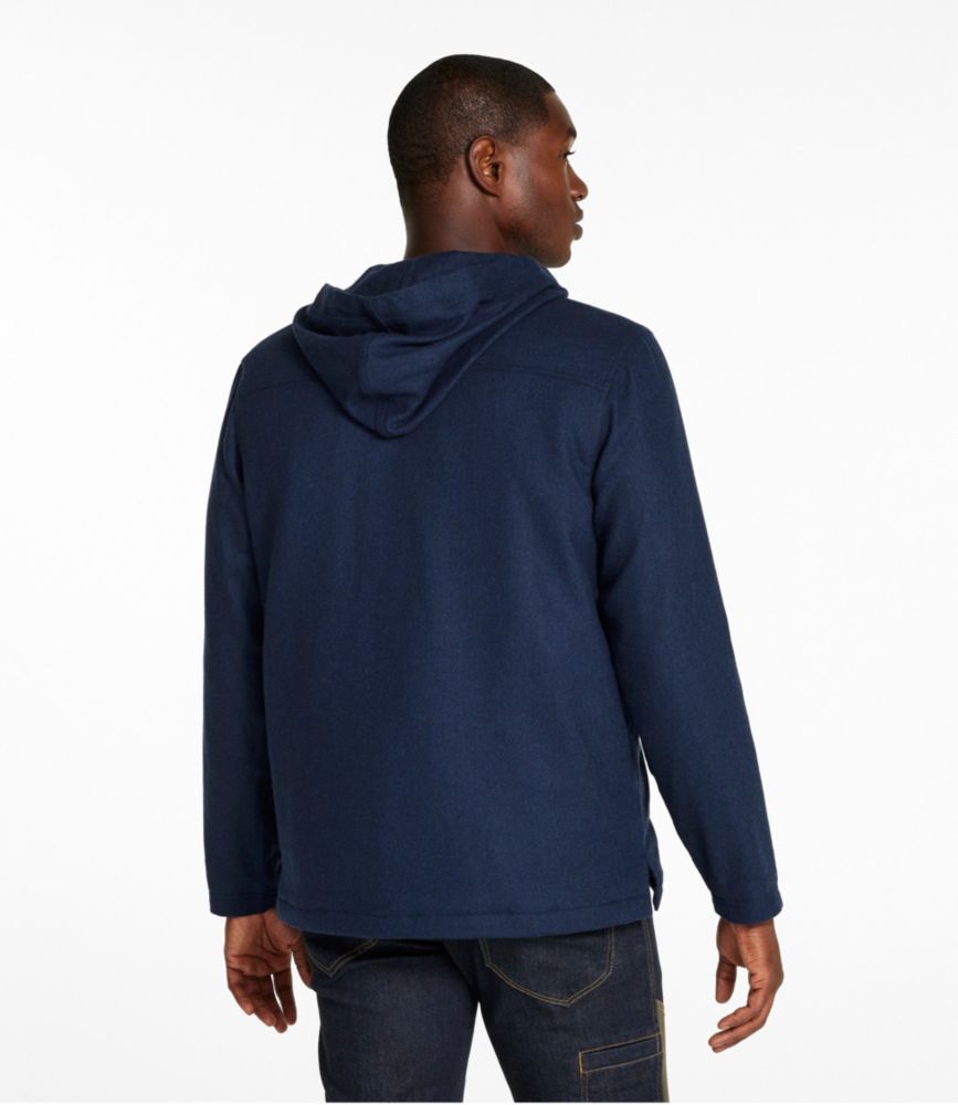 Men's Maine Guide Wool Anorak, Navy, small image number 3