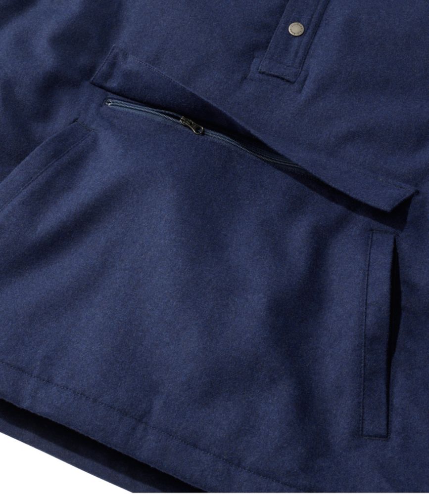 Men's Maine Guide Wool Anorak, Navy, small image number 7