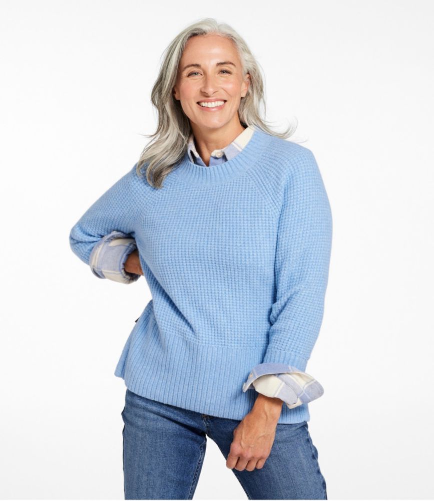 Women's SuperSoft Waffle Sweater, Crewneck