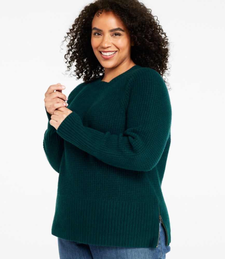 Women's SuperSoft Waffle Sweater, Crewneck