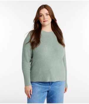 Women's SuperSoft Waffle Sweater, Crewneck, New