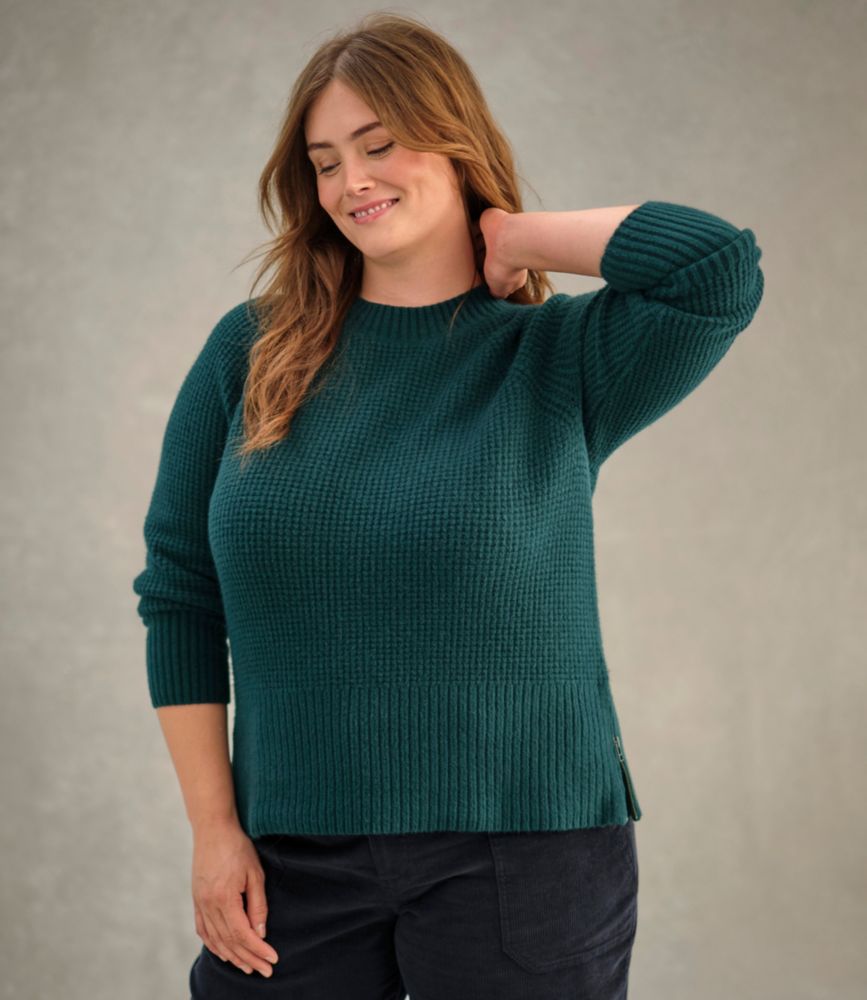 Women's SuperSoft Waffle Sweater, Crewneck