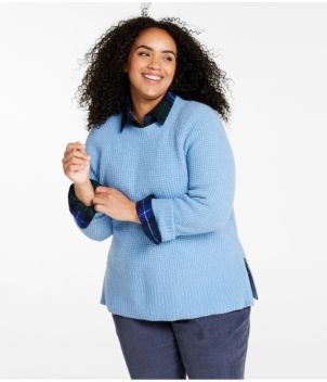 Women's SuperSoft Waffle Sweater, Crewneck, New