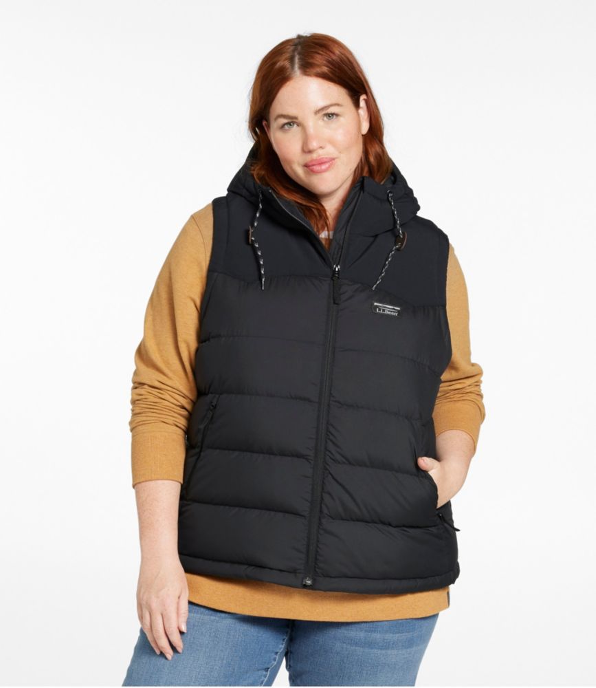 Women's Mountain Classic Hooded Down Vest, Sienna Brick/Deep Rosewood, small image number 2