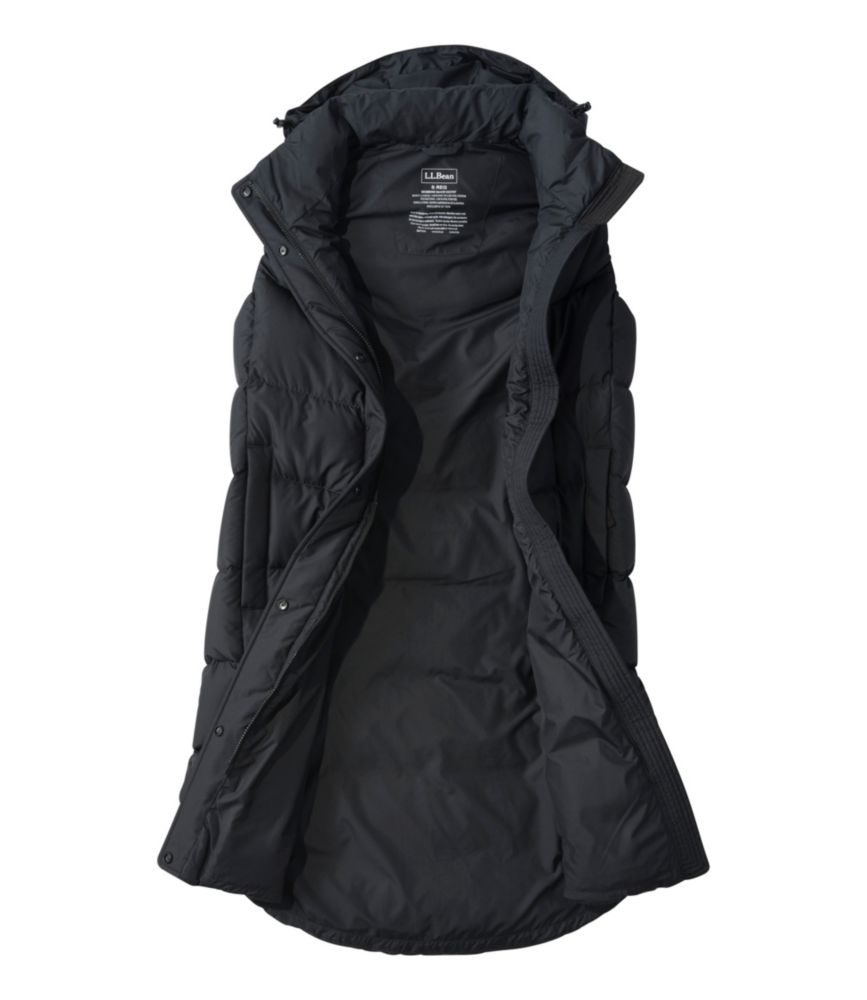 Women's Popham Puffer Long Vest, Midnight Black, small image number 7