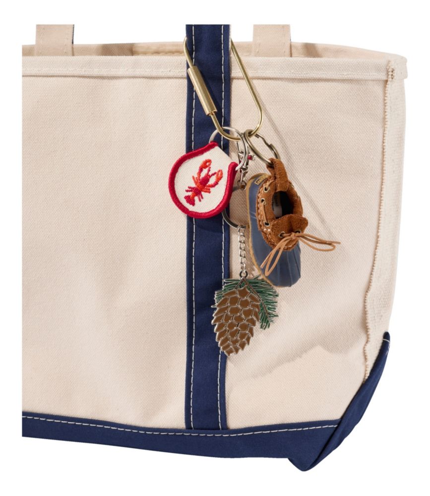 L.L.Bean Rubber Moc Key Chain, Blue/Brown, small image number 4
