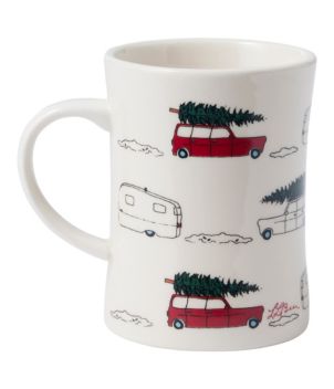 Holiday L.L.Bean Car with Tree Diner Mug, New