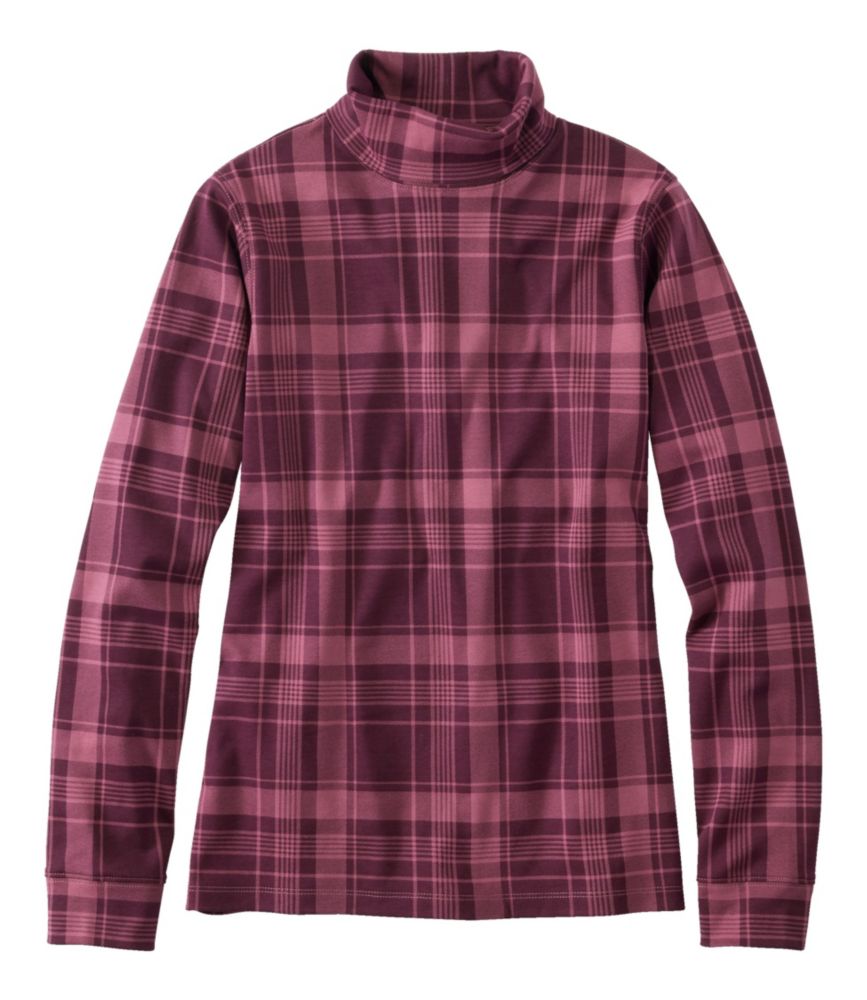 Women's L.L.Bean Interlock Turtleneck, Long-Sleeve Allover Print