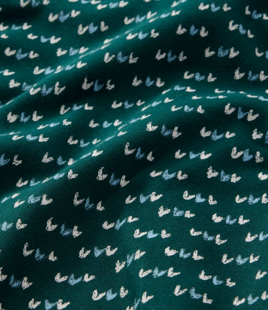 Women's L.L.Bean Interlock Turtleneck, Long-Sleeve Allover Print, Classic Navy Birdseye, small image number 4