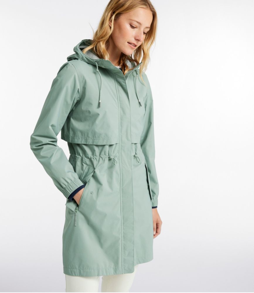 Women's Wharf Street Rain Coat, Faded Sage, small image number 2