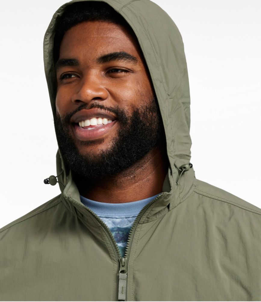Men's Light and Airy Anorak Windbreaker, Deep Olive, small image number 7
