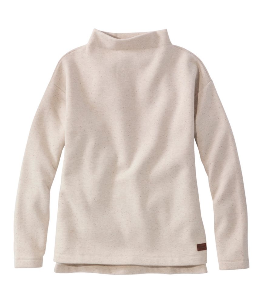 Women's Double L Soft Donegal Sweatshirt, Funnelneck