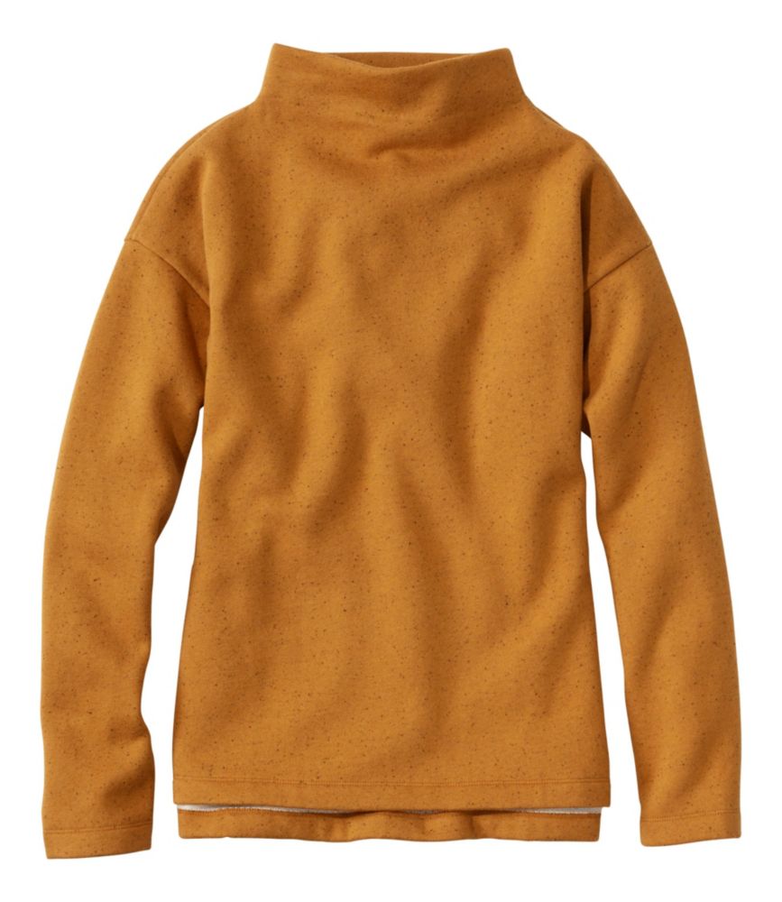 Women's Double L Soft Donegal Sweatshirt, Funnelneck