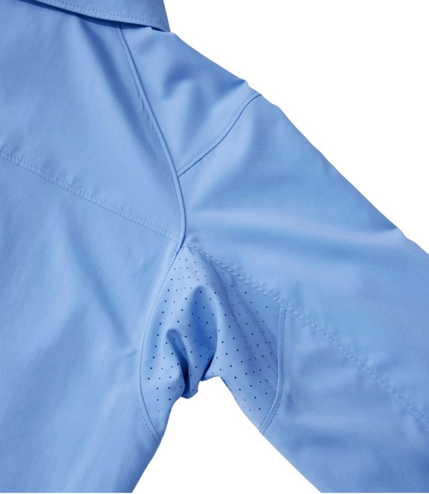 Women's Tropicwear CoolPro Fishing Shirt, Long-Sleeve, Brightwater Blue, small image number 6