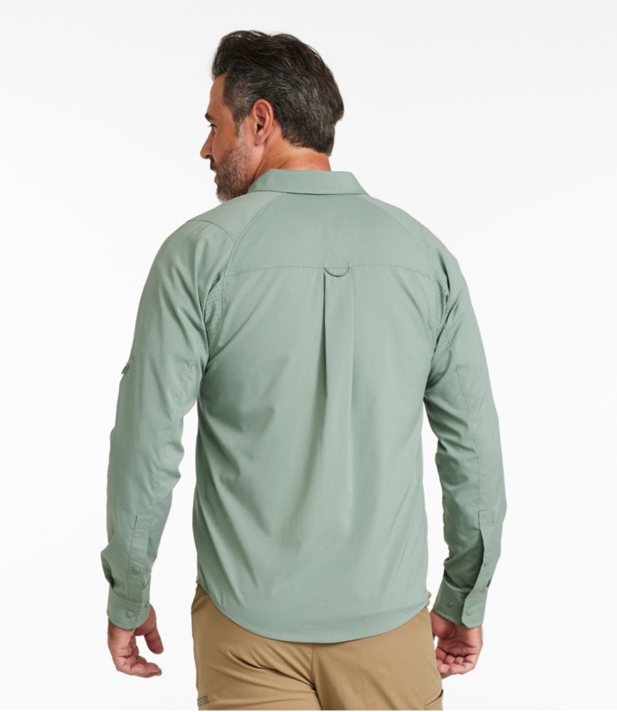 Men's Tropicwear CoolPro Fishing Shirt, Long-Sleeve, Pale Turquoise, small image number 3