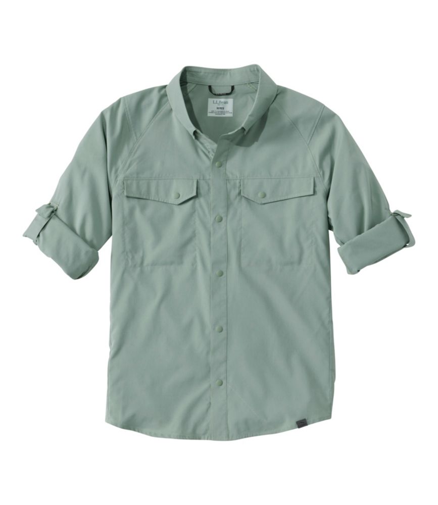 Men's Tropicwear CoolPro Fishing Shirt, Long-Sleeve, Pale Turquoise, small image number 6