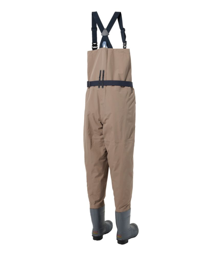 Men's Double L Boot-Foot Waders, Dark Cement, small image number 2