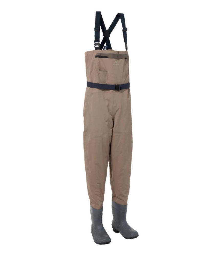 Men's Double L Boot-Foot Waders, Dark Cement, small image number 1