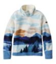 Women's Cozy Cottage Fleece, Funnelneck Pullover Landscape Print ...