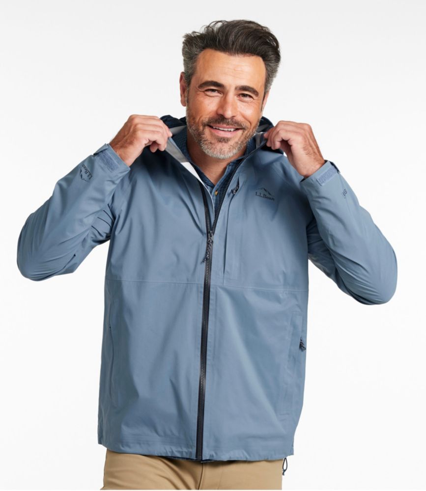 Men's Angler Rain Jacket, Muted Blue, small image number 2