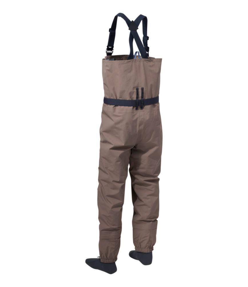 Men's Double L Stockingfoot Waders with Super Seam, Dark Cement, small image number 2