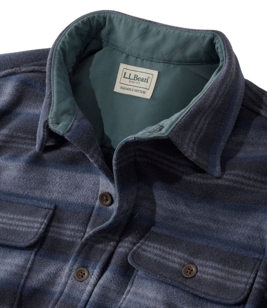 Men's Bean's Mariner Fleece Shirt, Print