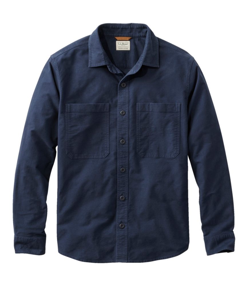 Men's Bean's Moleskin Shirt, Slightly Fitted Untucked Fit