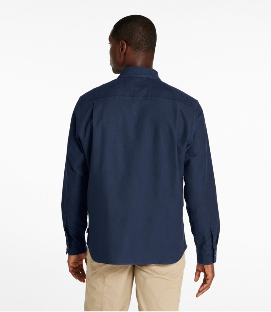 Men's Bean's Moleskin Shirt, Slightly Fitted Untucked Fit