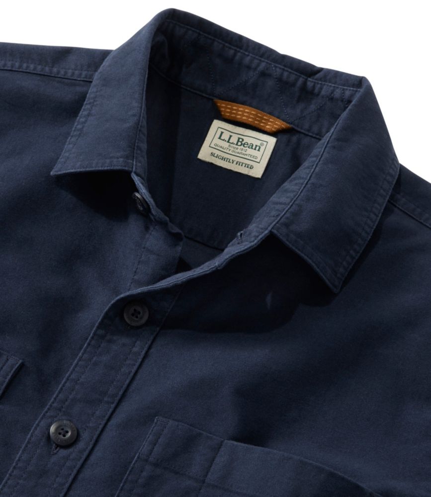 Men's Bean's Moleskin Shirt, Slightly Fitted Untucked Fit
