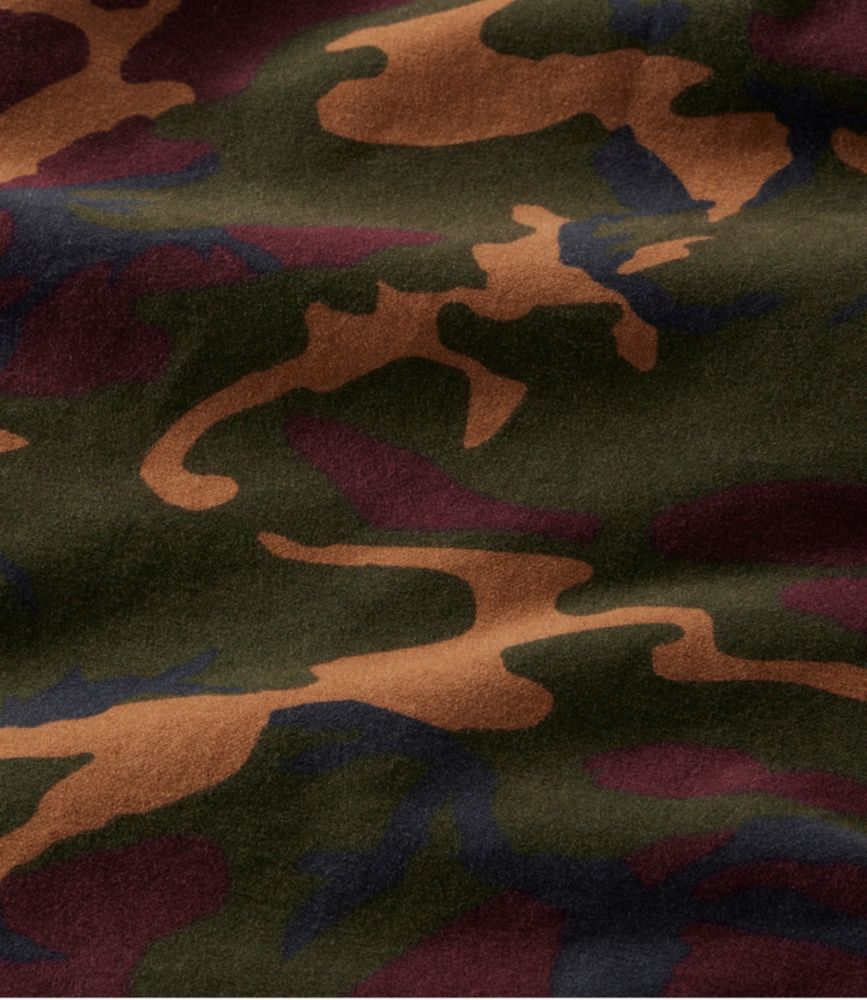 Men's Bean's Moleskin Shirt, Slightly Fitted Untucked Fit, Print, Allspice Camo, small image number 7