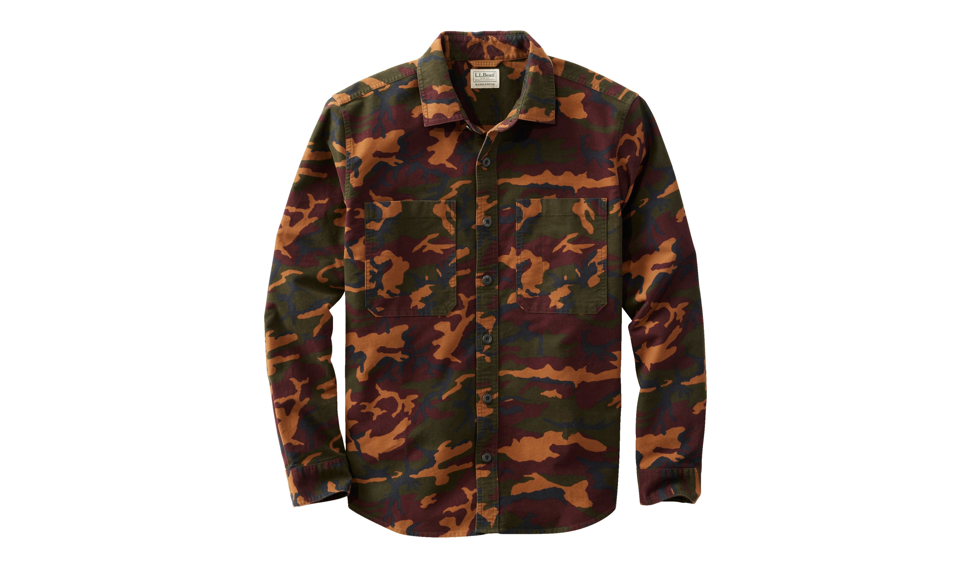 Men's Bean's Moleskin Shirt, Slightly Fitted, Print
