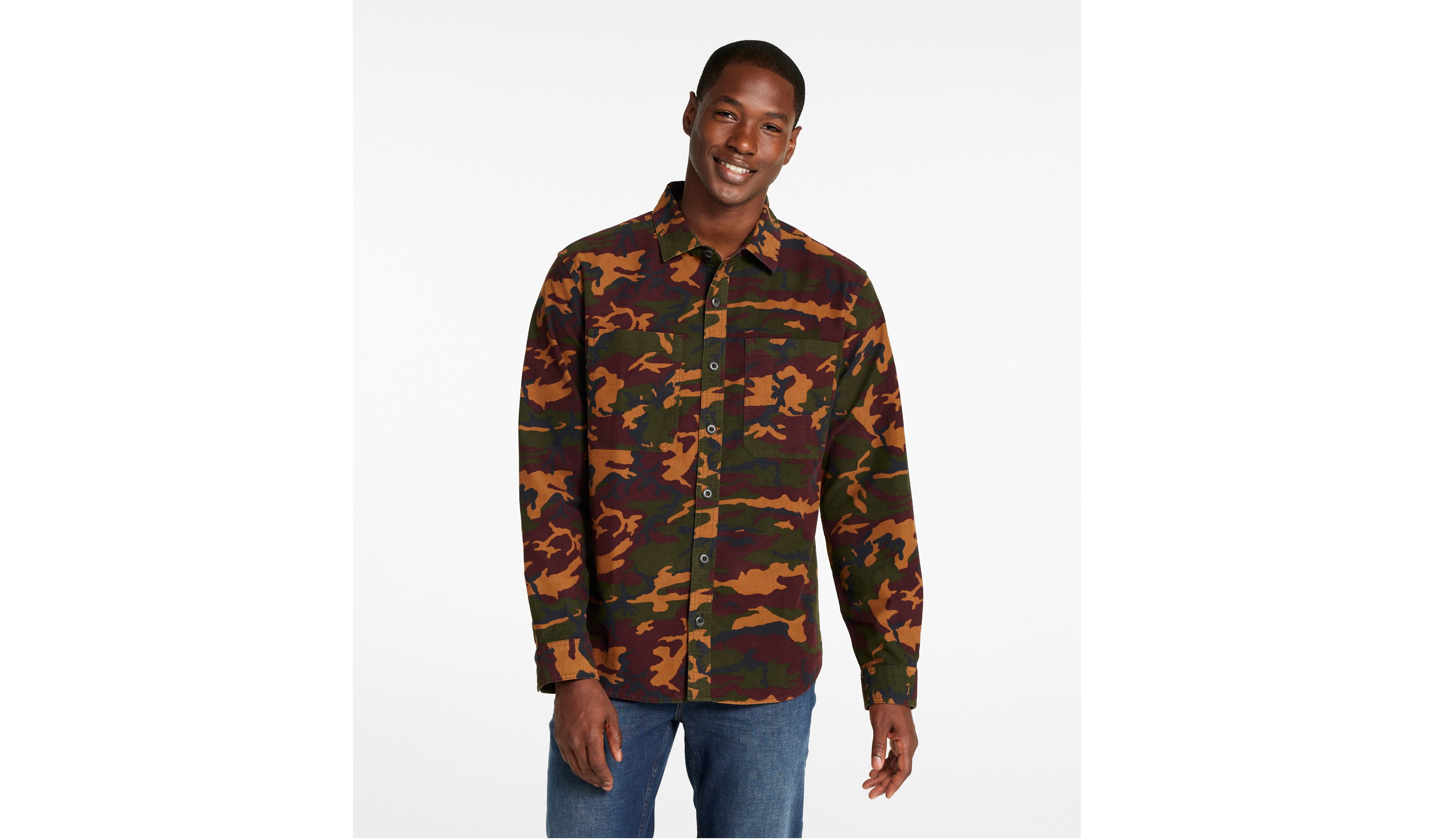 Men's Bean's Moleskin Shirt, Slightly Fitted, Print