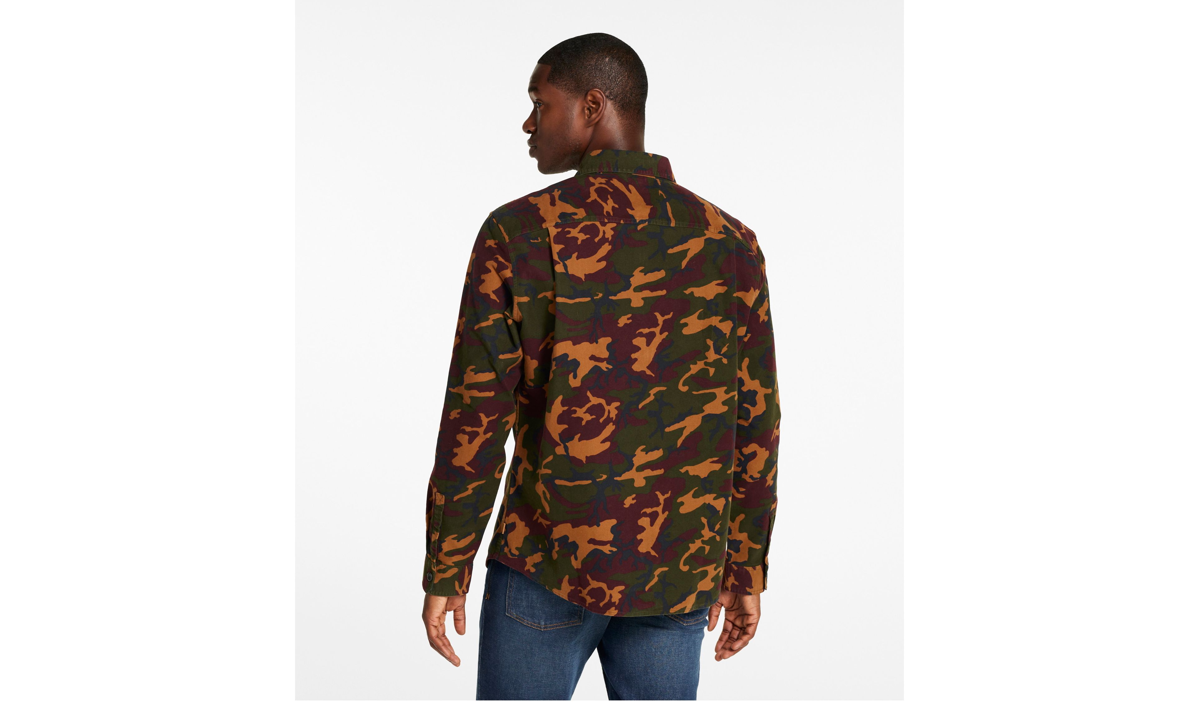 Men's Bean's Moleskin Shirt, Slightly Fitted, Print