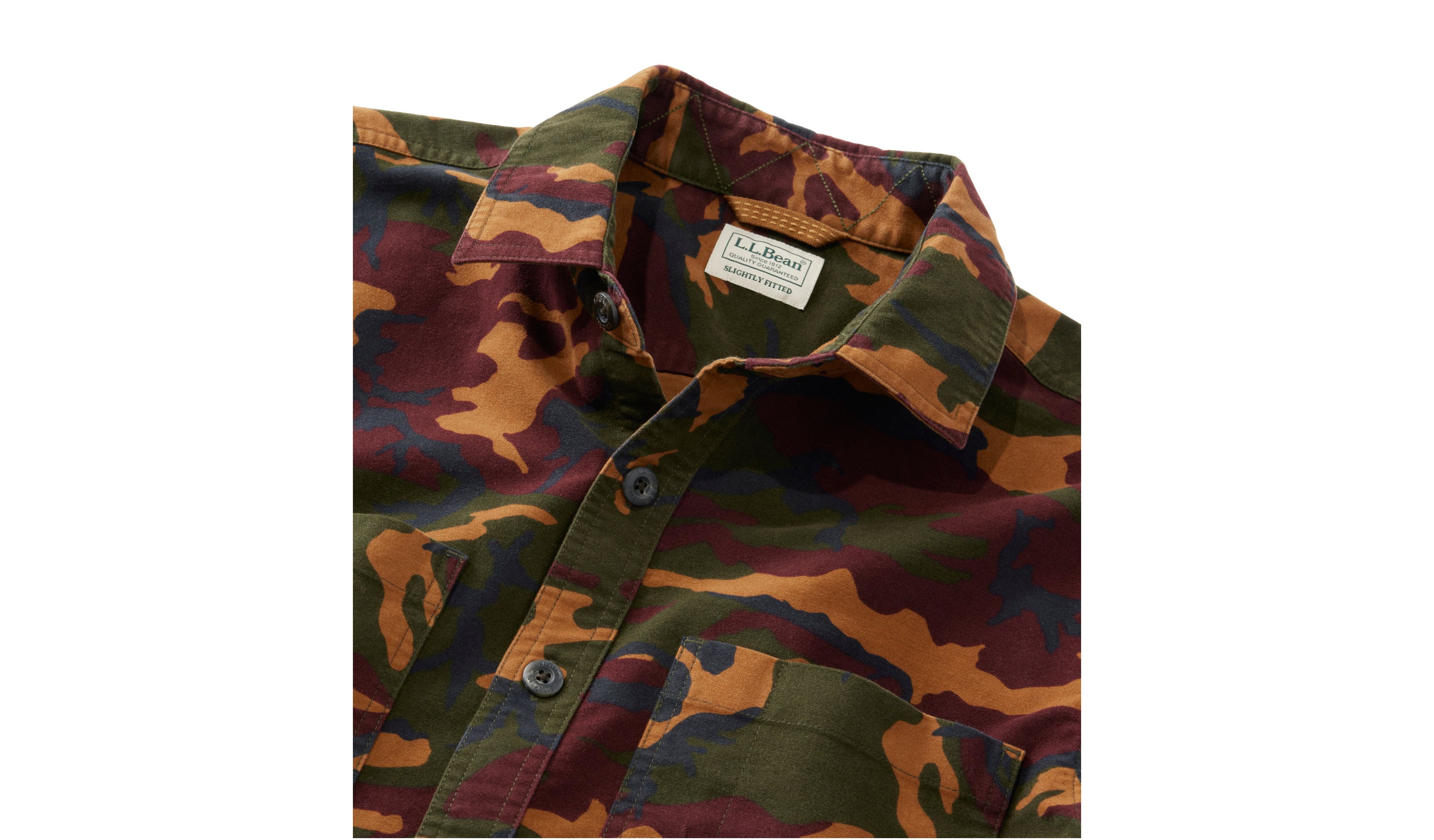 Men's Bean's Moleskin Shirt, Slightly Fitted, Print