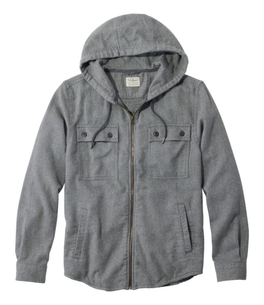 Men's 1912 Field Flannel Shirt, Hooded, Slightly Fitted Untucked Fit