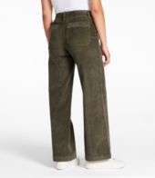 【BAON】Hibis corduroy washed wide pants Women's 207 Vintage Corduroy Pants, High-Rise Wide-Leg