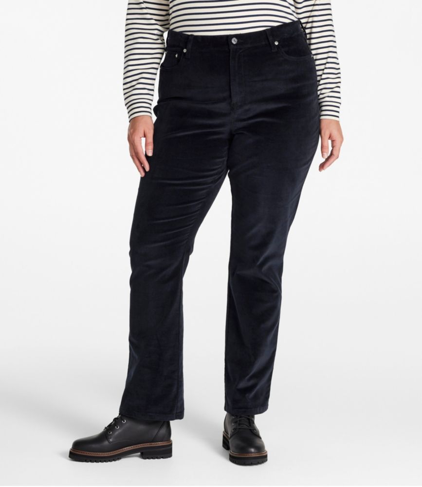 Women's L.L. Bean Everyday Corduroy Pants, High-Rise Bootcut, Slate Blue, small image number 2