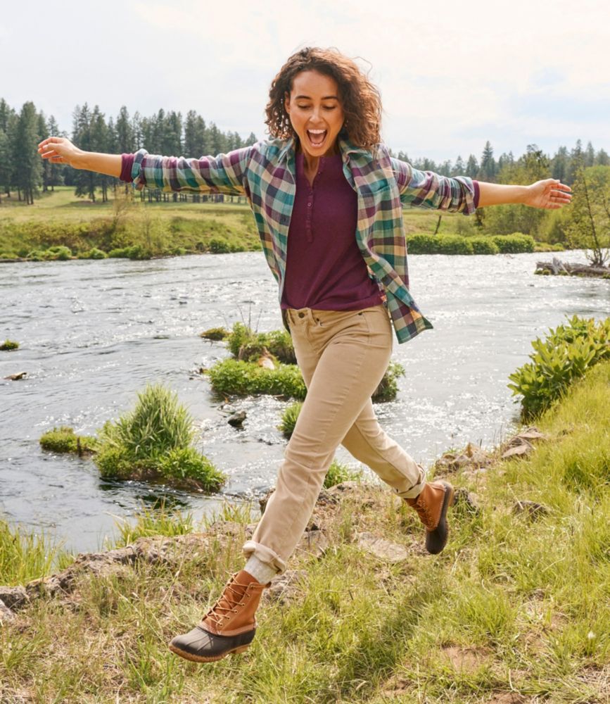 Women's BeanFlex Five-Pocket Corduroy Pants, Mid-Rise Straight-Leg, Dusty Olive, small image number 6