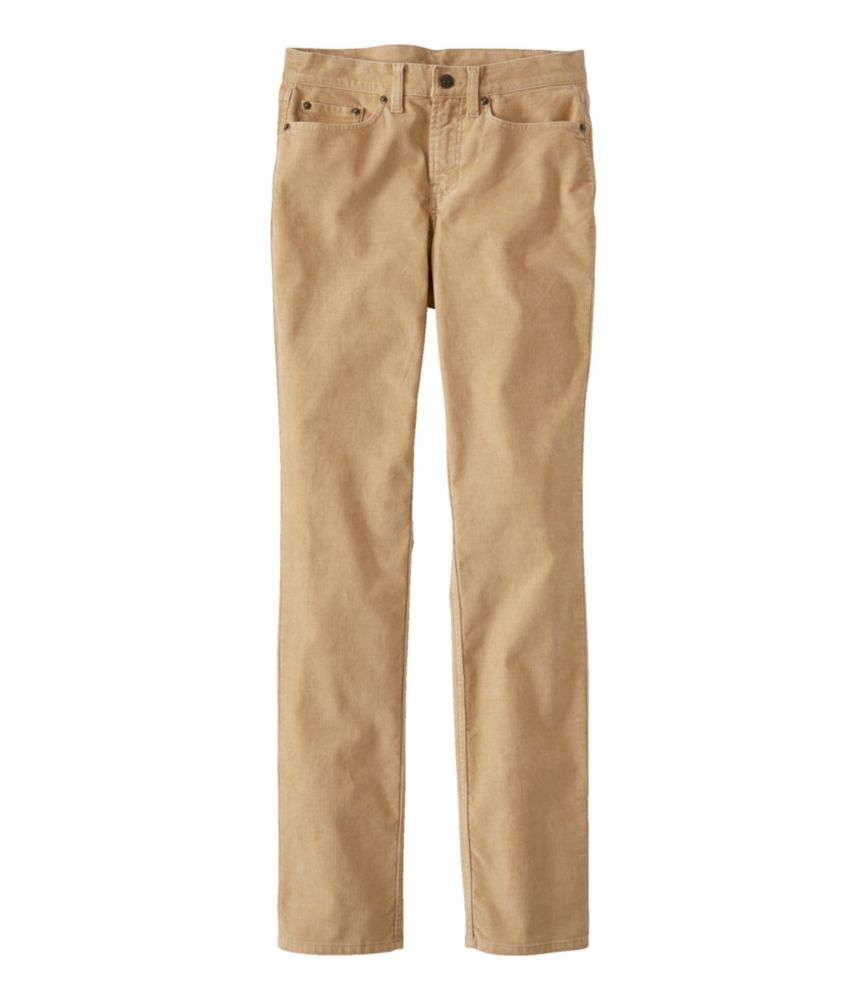 Women's BeanFlex Five-Pocket Corduroy Pants, Mid-Rise Straight-Leg