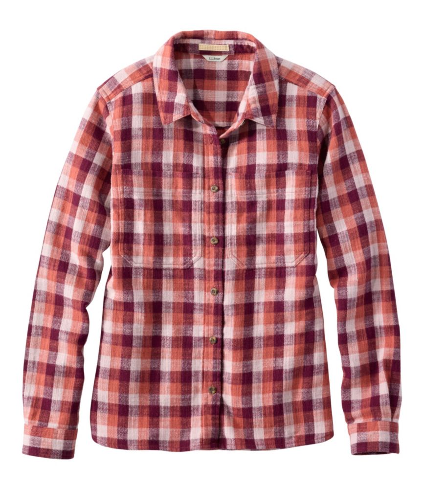 Women's 1912 Field Flannel Shirt, Faded Rosewood Plaid, small image number 1