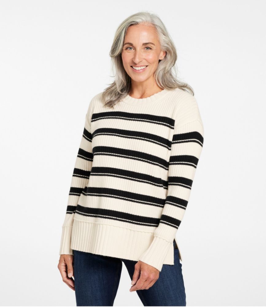 Women's Heritage Heirloom Wool/Cashmere Sweater, Crewneck Stripe