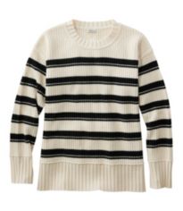Women's Heritage Heirloom Wool/Cashmere Sweater, Crewneck Stripe