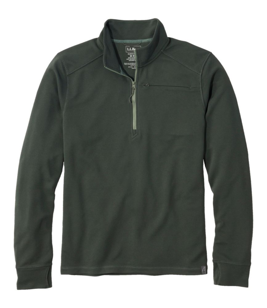 Men's VentureStretch Ottoman-Rib Pullover, Quarter-Zip