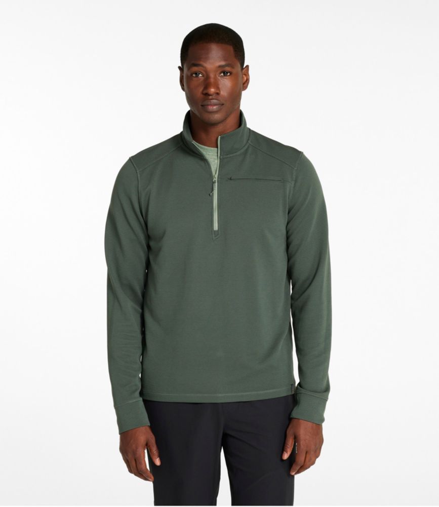 Men's VentureStretch Ottoman-Rib Pullover, Quarter-Zip