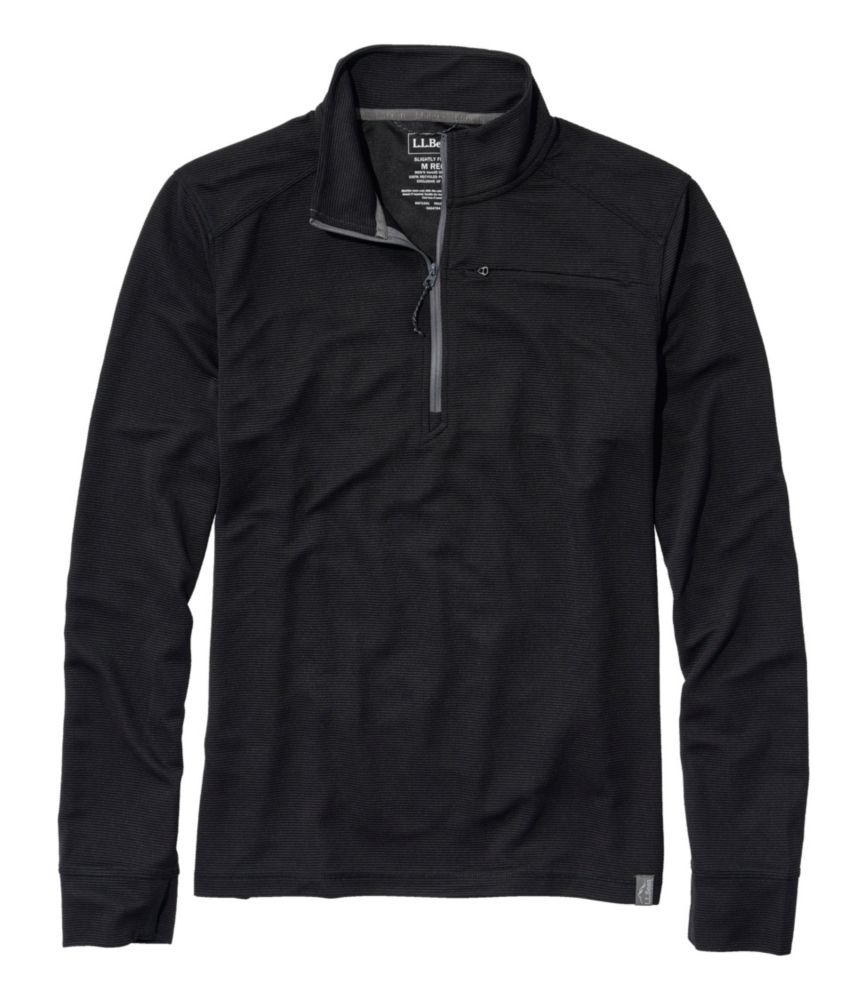 Men's VentureStretch Ottoman-Rib Pullover, Quarter-Zip