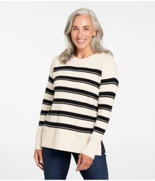 Women's Heritage Heirloom Wool/Cashmere Sweater, Crewneck Stripe, New