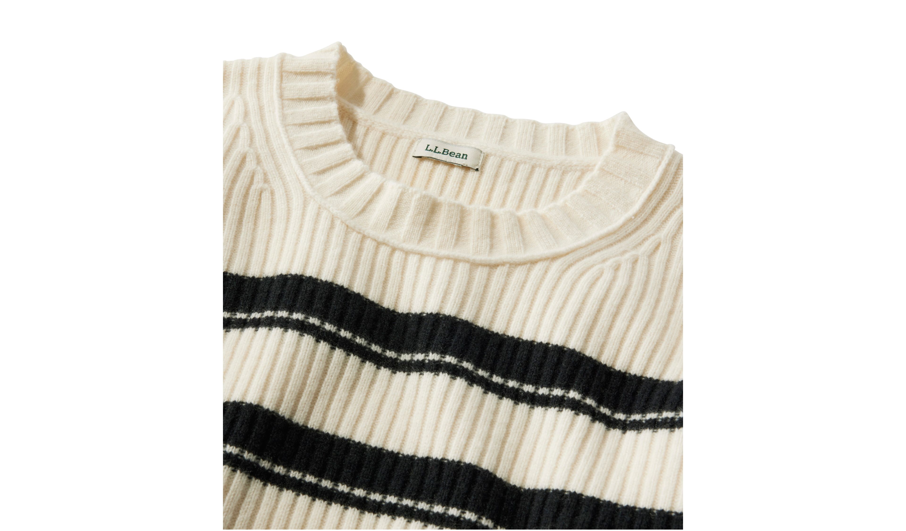 Women's Heritage Heirloom Wool/Cashmere Sweater, Crewneck Stripe